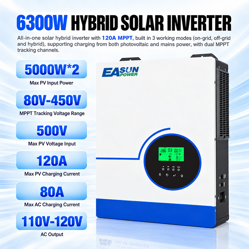 EASUN POWER Hybrid Solar Inver - Grid Tie Inverter Limiter 2000W 评论和价格