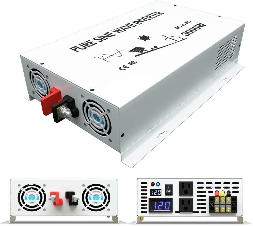 Pure Sine Wave Power Inverter  - Inverter Pure Sine Wave 60Hz 120V 3000W 评论和价格