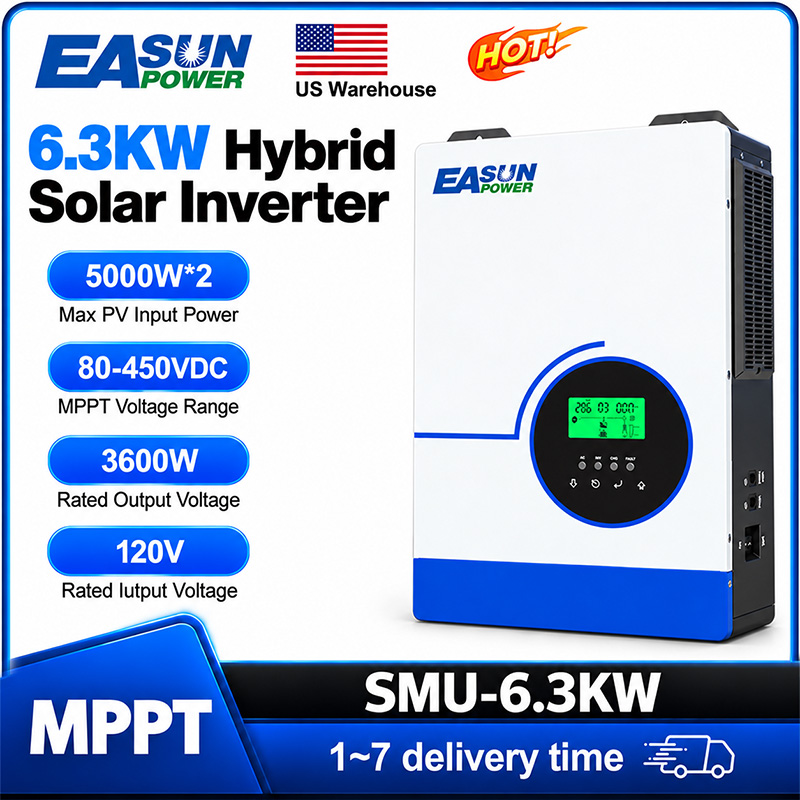 EASUN POWER 6300W Hybrid Solar - Grid Tie Inverter Limiter 2000W 评论和价格