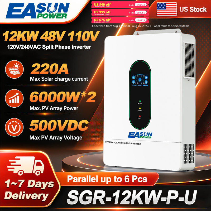 EASUN POWER 12KW Split Phase S - Grid Tie Inverter Limiter 2000W 评论和价格