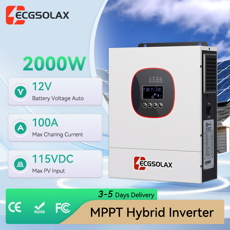 ECGSOLAX 2000W 12V MPPT Hybrid - Grid Tie Inverter Limiter 2000W 评论和价格